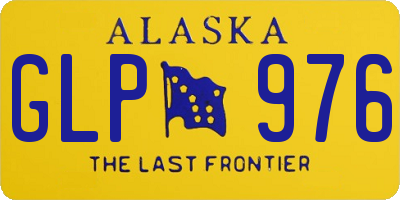 AK license plate GLP976