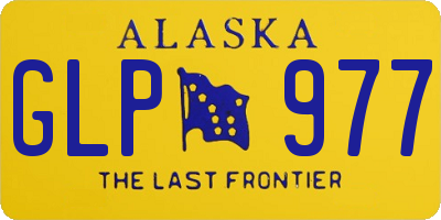 AK license plate GLP977