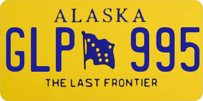 AK license plate GLP995