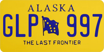 AK license plate GLP997