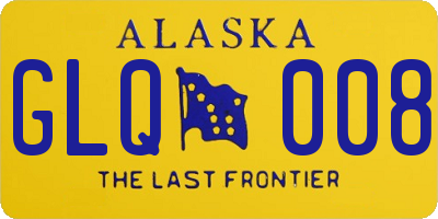 AK license plate GLQ008