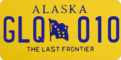 AK license plate GLQ010