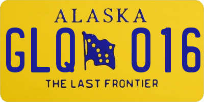 AK license plate GLQ016