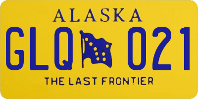AK license plate GLQ021