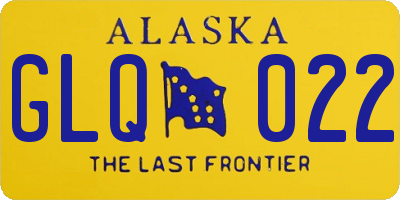 AK license plate GLQ022