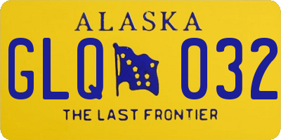 AK license plate GLQ032