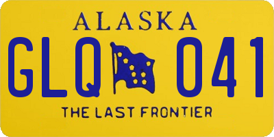 AK license plate GLQ041