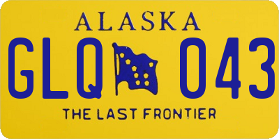 AK license plate GLQ043