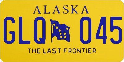 AK license plate GLQ045