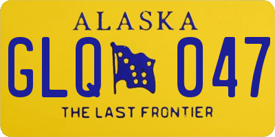 AK license plate GLQ047