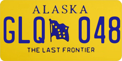 AK license plate GLQ048