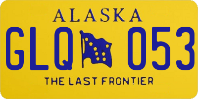 AK license plate GLQ053