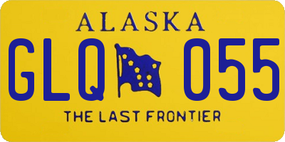 AK license plate GLQ055
