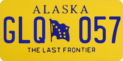 AK license plate GLQ057