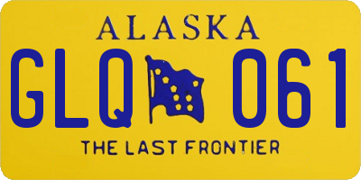 AK license plate GLQ061