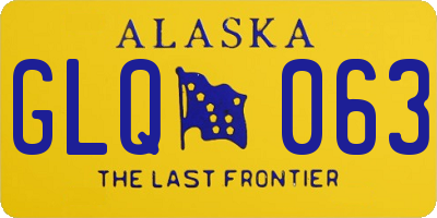 AK license plate GLQ063