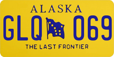 AK license plate GLQ069