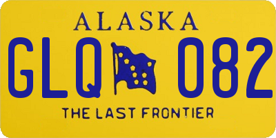 AK license plate GLQ082