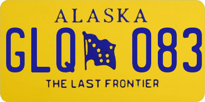 AK license plate GLQ083