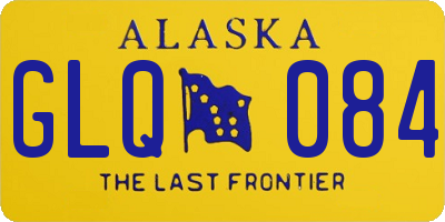 AK license plate GLQ084