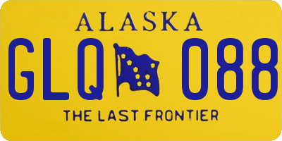 AK license plate GLQ088