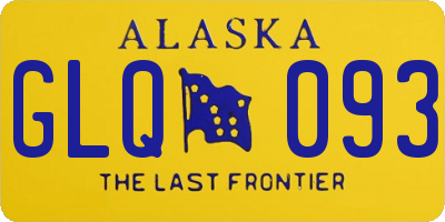 AK license plate GLQ093