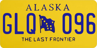 AK license plate GLQ096