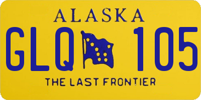 AK license plate GLQ105