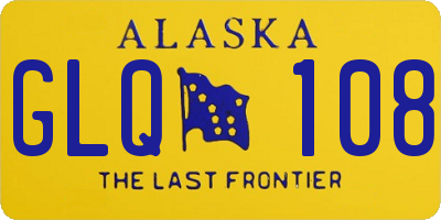 AK license plate GLQ108
