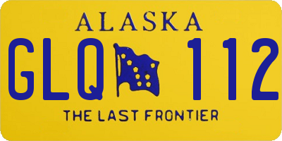 AK license plate GLQ112