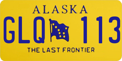 AK license plate GLQ113