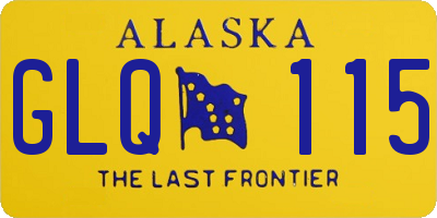 AK license plate GLQ115