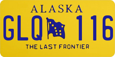 AK license plate GLQ116