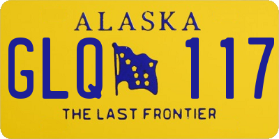 AK license plate GLQ117