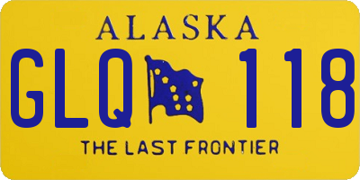 AK license plate GLQ118