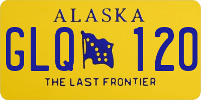 AK license plate GLQ120