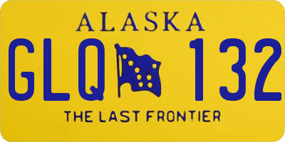 AK license plate GLQ132