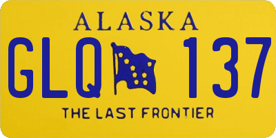 AK license plate GLQ137