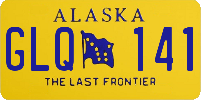 AK license plate GLQ141