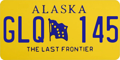 AK license plate GLQ145