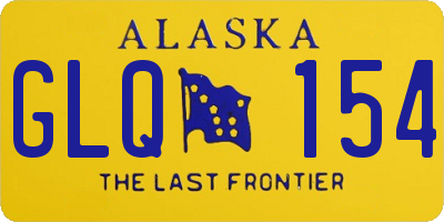 AK license plate GLQ154