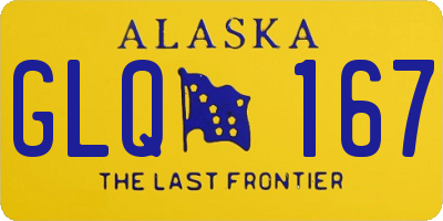 AK license plate GLQ167