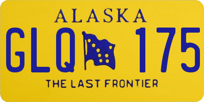 AK license plate GLQ175