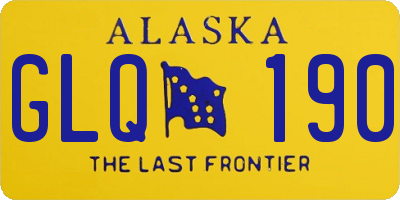 AK license plate GLQ190
