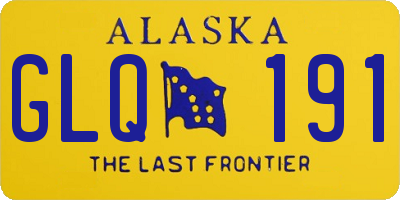 AK license plate GLQ191