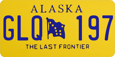 AK license plate GLQ197