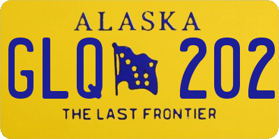 AK license plate GLQ202