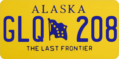 AK license plate GLQ208