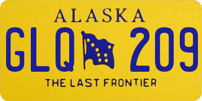 AK license plate GLQ209