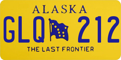 AK license plate GLQ212
